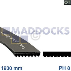 Genuine Original Bosch WTA, WTXL; Siemens, Gorenje, Electrolux, Brandt, Constructa, Blomberg, AEG Multi-Model Fitting Drive Belt (1930H8)