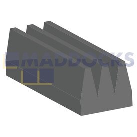 Correa de transmisión original para modelos Crosslee White Knight CL417-431/2/7-512-612-632/7; Hygena APM8525, APM8620; Whirlpool AWF032 AWG225 (1810J3EL)