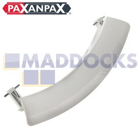 Compatible con manija de puerta de lavadora de plástico blanco serie WAS de Bosch