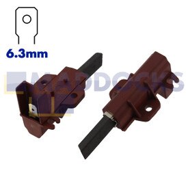 Escobillas de carbono originales para motores Indesit del tercer tipo (31mm x 12mm x 5mm, paquete de 2)