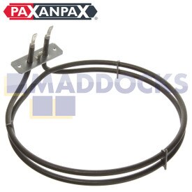 Compatible con series Beko OIF22300X OIM22100X; Lamona HJA3400, LAM3400, HJA4620, elemento de ventilador de horno (1800W)