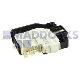 Interruptor de enclavamiento de puerta de lavadora tipo 'PTC DL-LC2' producido por Bitron de Whirlpool original genuino