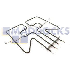 Genuine Original Hotpoint DD, DU, DKU; Indesit IDD, IDU; Whirlpool ADMC1918IX, AKL307IX Type Double Circuit Grill Element (2600W)