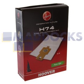 Bolsas de microfibra Purepower Pure EPA originales genuinas de Hoover (H74, paquete de 4)