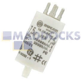 Capacitador original para modelos Hoover Produced Bosch, Siemens, Crosslee, White Knight Metal Shell (7.5uF / 7.5MFD)