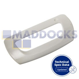 Compatible con series Electrolux EUC19291W, ERC25391W8, ERC34291W8, ERA34291W8; Frigidaire FRCLF185W, FRCF185W, Zanussi ZFU20232WA, ZRA33400WA, manilla para puerta de frigorífico congelador