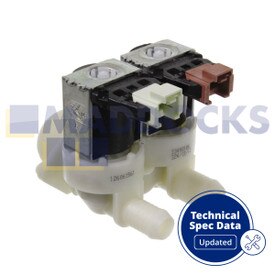 Compatible con AEG, Electrolux, Zanussi Válvula de entrada de agua para lavadora de accesorios múltiples