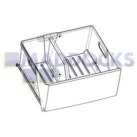 Genuine Original Electrolux Drawer, Complete, Neutral, 296, 49