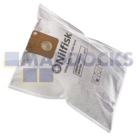 Genuine Original Nilfisk SALTIX 10, VP300 ECO, VP300 HEPA Series Bolsas para polvo SMS (paquete de 10)