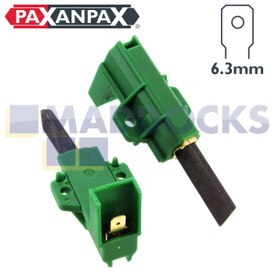 Escobillas compatibles con motores Arcelik tipo L24MF7, de carbono (35mm x 17mm x 5mm, paquete de 2)
