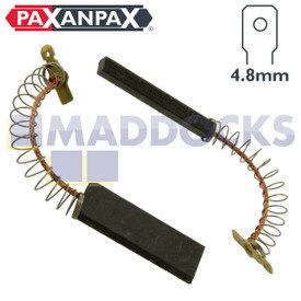 Escobillas compatibles con motores FHP/Ceset, de carbono (48,5mm x 17,4mm x 10mm, paquete de 2)