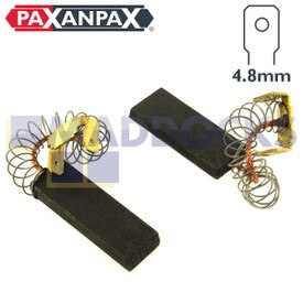 Escobillas de carbono de Bosch compatibles con modelos de motores Creda W200, WMA; Hotpoint SCR, WMA, WMM, WMS, WMT (35mm x 12mm x 5mm, paquete de 2)
