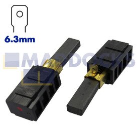 Escobillas de carbono originales de Ametek Lamb para motores de 7,2" de 220-240V, para conmutadores de 1,125", 28 barras (833415-55, 28mm x 10mm x 6,5mm, paquete de 2)