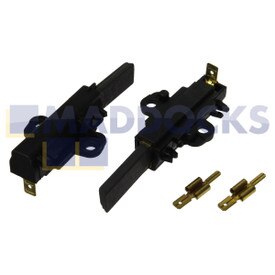Escobillas de carbono compatibles con motores Ceset de forma redonda, de carbono (31mm x 12mm x 5mm, paquete de 2)