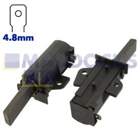 Escobillas de carbono compatibles con motores Sole (28mm x 12mm x 5mm, paquete de 2)