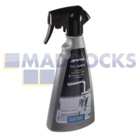 Original auténtico, Smeg, limpiador de superficies de acero inoxidable 'Inox Splend' (500ml)