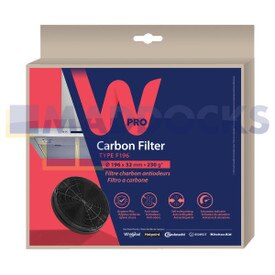 Genuine Original Ariston, Whirlpool, Hotpoint Ariston, De Dietrich, Scholtes, Hotpoint, Zanussi F02, HD9, HE6, HE9, F01, HD5, HX8, HV8, HD6, HT9 Series Produced Type F196 / I370GR Carbon Charcoal Filter (195mm x 300mm)