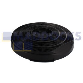 Filtro de carbón original para modelos Elica tipo 34 (260mm x 50mm, paquete de 1)
