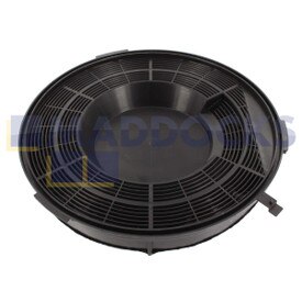 Filtro de carbón compatible con modelos Elica tipo 28 (240mm x 33mm, paquete de 1)