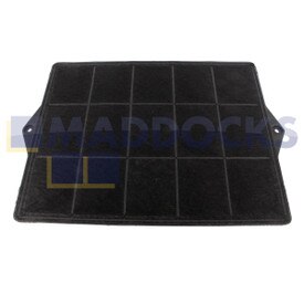 Filtro de carbón embalado por Indesit compatible con modelos Elica tipo 160 (290mm x 230mm x 39mm, paquete de 1)