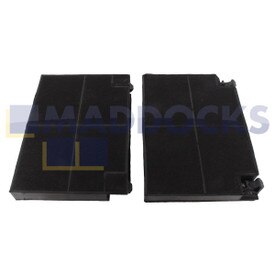 Filtro de carbón compatible con modelos Faber EFF70 (195mm x 140mm x 20mm, paquete de 2)