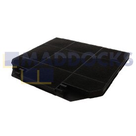 Filtro de carbón compatible con modelos Faber EFF72 (264mm x 235mm x 16mm, paquete de 1)