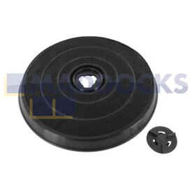 Compatible con filtro de carbón Indesit, Ariston tipo E233 (233 mm x 28 mm, paquete de 1)