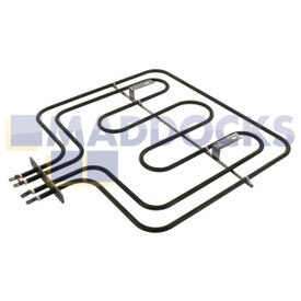 Elemento de grill doble original para modelos AEG D77000, D98000; Electrolux EKC5, EKC6; Tricity Bendix SE500; Zanussi ZKC5540X, EKC6046W (1900W y 450W)