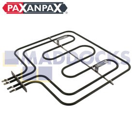 Elemento de grill doble compatible con modelos AEG D77000, D98000; Electrolux EKC5, EKC6; Tricity Bendix SE500; Zanussi ZKC5540X, EKC6046W (1900W y 450W)