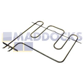 Elemento de grill de EGO original para modelos Teba A09001, A9001, SOVF60BR; AEG, Arrow, Frigidaire, Gunkol (2000W, 20.35557.000)