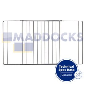 Tipo de fijación de clavija y resorte para bandeja de horno extensible y ajustable universal (320mm x 360mm to 460mm)