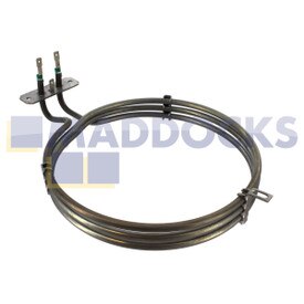Original auténtico, series EGO Zanussi BM, BMC, BMN, BMS, BMW, BMX, BST, FMC, GIX, HM, HMW; Moffat, MS60, MS65; Thorn BS690GR, elemento de ventilador de horno (2500W)