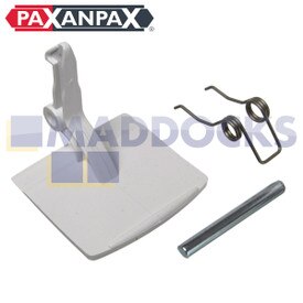 Kit de tirador de puerta de plástico blanco compatible con modelos Bosch WFB, WVF; Siemens WM
