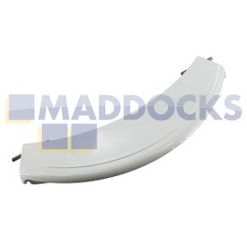 Tirador de puerta de plástico blanco original para modelos Bosch WAE, WFC, WFL, WFO, WFR, WFX, WFL, WLF, WLX; Siemens WIQ1633, WXD1260, WXLM112