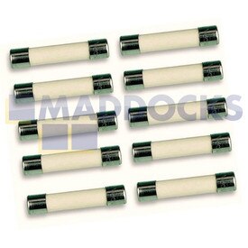 Fusibles universales de microondas (10A, 5mm x 20mm, paquete de 10)
