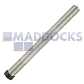 Tubo de extensión universal de acero inoxidable cromado fabricado en Reino Unido (38mm x 440mm)