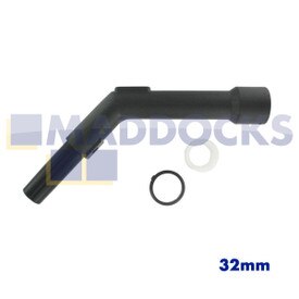 Gatillo de plástico negro universal con extremo curvo de instalación con clic para Electrolux, Dirt Devil, Nilfisk, Numatic, Vax etc (32mm)