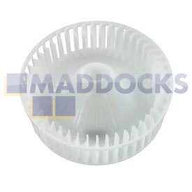 Ventilador de recirculación trasero de plástico blanco original para modelos Crosslee White Knight CL7 ; Baumatic BCD1W; Kenwood KCD1W, KCD1W7