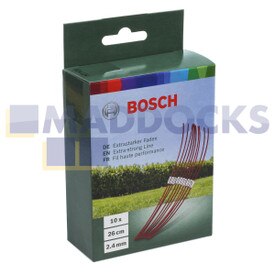 Línea extrafuerte original para modelos Bosch 26cm para Bosch ART 26 Combitrim (paquete de 10)
