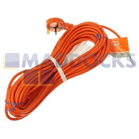Cable de extensión de ajuste multimodelo original y genuino de Flymo Cable de alimentación y enchufe (12 m)