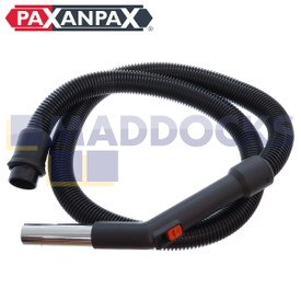 Ensamblaje de tubo flexible de plástico de cuatro clavijas compatible con modelos Vax 21, 23, 2000, 4000, 5000, 6000 con inserto en extremo de recodo de acero y válvula de aire naranja