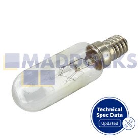 Bombilla de lámpara de refrigerador original para modelos Samsung (25W, T35, 240V)