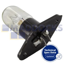 Bombilla de lámpara para microondas original para modelos Samsung (20W, 230V, 104MA)