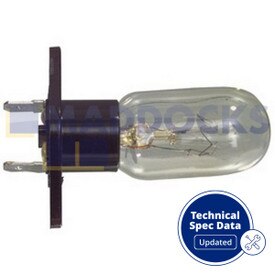 Lámpara de microondas original para modelos Whirlpool (25W)