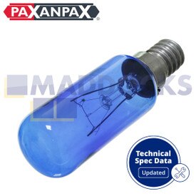 Compatible con Bosch, Neff, Siemens 'Daylight' Type Multi-Model Fitting Fridge Freezer Blue Lamp Bulb (25W, 230V-240V)
