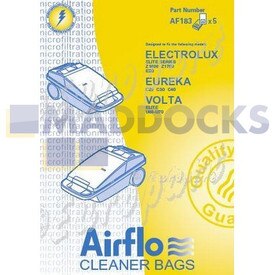 No Longer Available. Order 46-EL-20N [Compatible for Airflo AF183 'Electrolux Elite Series' Paper Bags (Pack of 5)]