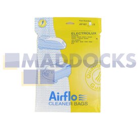 No Longer Available. Order 46-VB-187 [Compatible for Airflo AF187 ‘Electrolux Dolphin Series’ Paper Bags (Pack of 5)]
