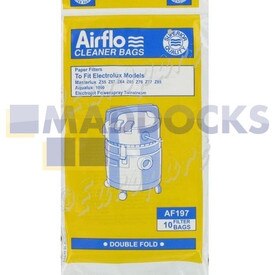 No Longer Available. Order 46-VB-198 [Compatible for Airflo AF197 'Electrolux Masterlux Filters' Paper Bags (Pack of 10)]