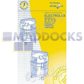 No Longer Available. Order 46-VB-198 [Compatible for Airflo AF198 'Electrolux Masterlux Z76' Paper Bags (Pack of 5)]