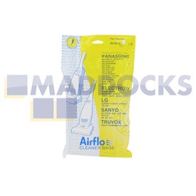 Bolsas de papel compatibles con modelos Airflo AF453 ‘Panasonic MC-E40 Upright ’ (paquete de 5)